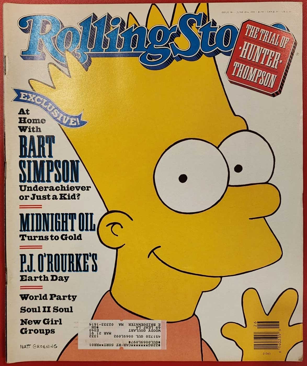 Rolling Stone Magazine Bart Simpson
