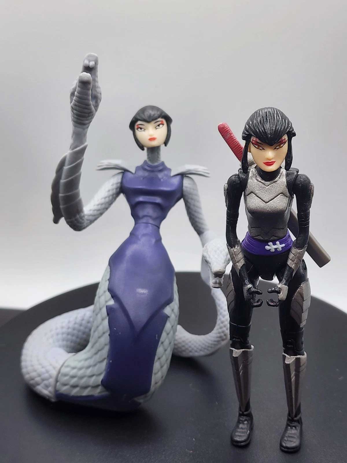 TMNT Karai Action Figure Lot -Karai Serpent & Human Tanto Sword Master