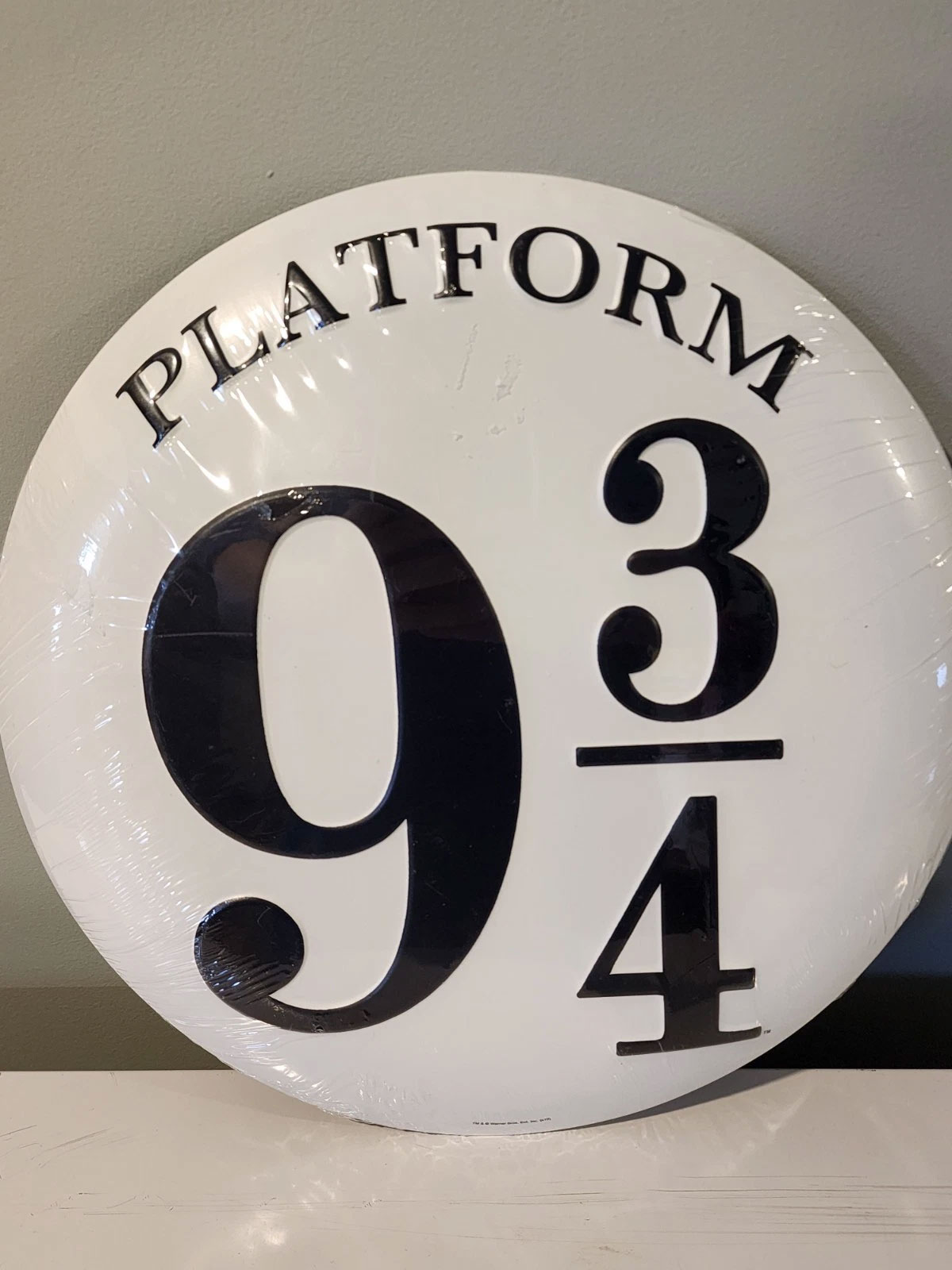 New Harry Potter Platform 9 3/4 Embossed Metal Sign